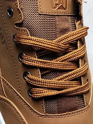 Baskets CAT en cuir marron – Modèle Urban Casual