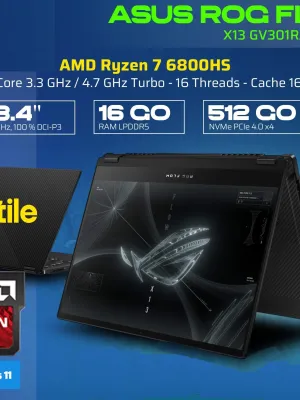 ASUS ROG FLOW - AMD Ryzen 7-6800HS - Octo-core