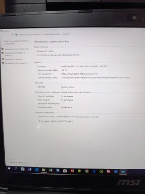 Laptop MSI core i7 4ème génération - 2.6GHz quadcore